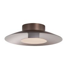 Golden 6400-FM12 COS-FRG - Yep by Golden Lighting Luma Integrated LED Flush Mount in Coffee Silver and French Gold shade